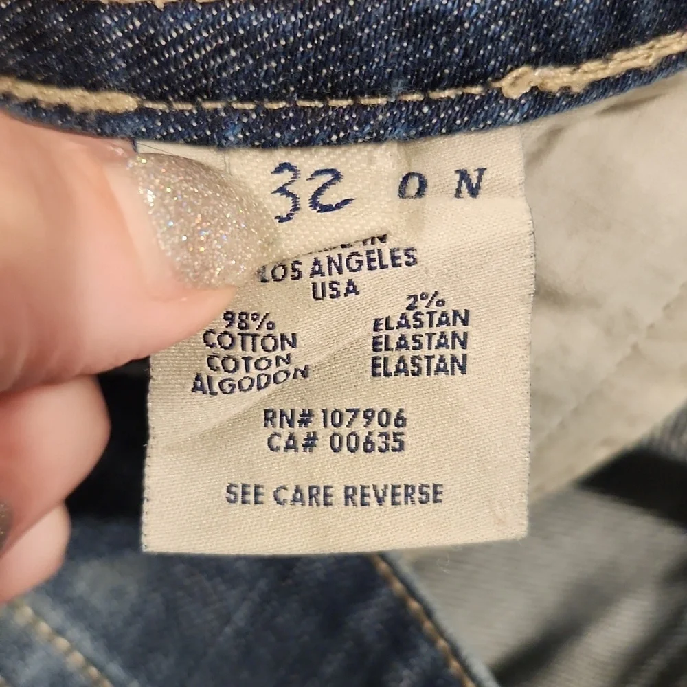 Hudson Jeans Blue Denim Bermudas Size 32!
